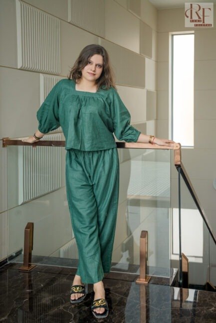 Trendy Linen Co-ord Set for Women