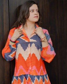 Stylish Goj Fabric Short One Piece Frock