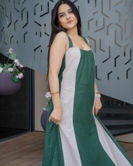 Elegant Linen Long One Piece Dress