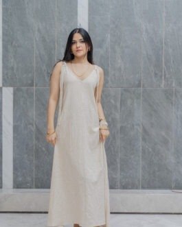 Stylish Linen Long One Piece